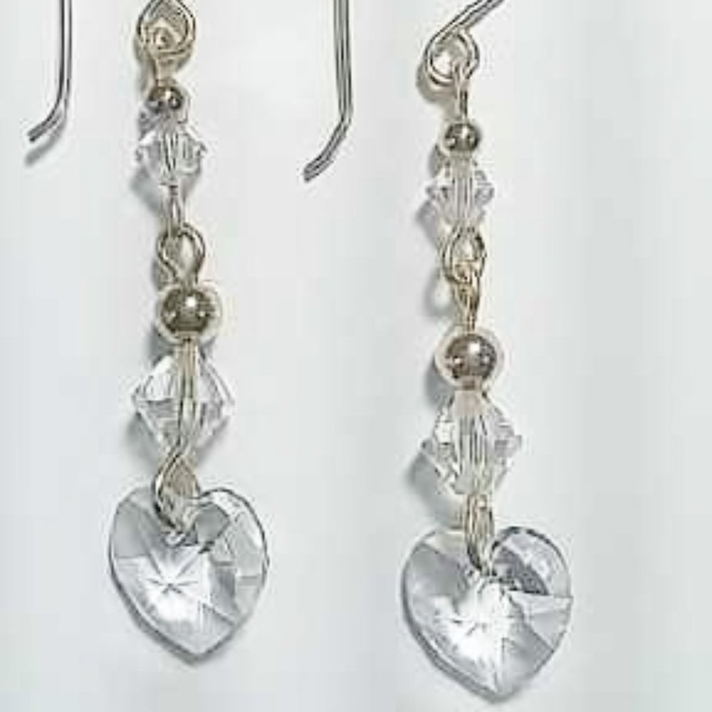 Swarovski Crystal & 14k Gold Filled Earrings NWT
